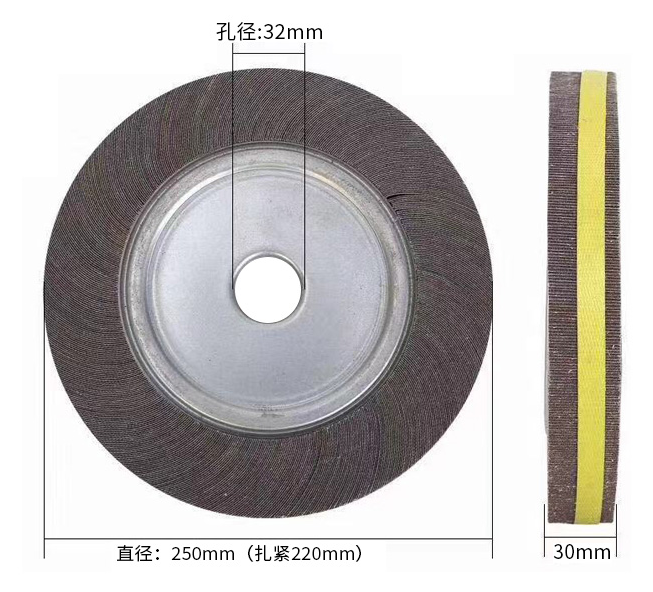 Tubería de acero inoxidable 300x25x36 modificado para requisitos particulares de pulido brillante de pulido de la fábrica de China de la rueda de Esicut que enarena