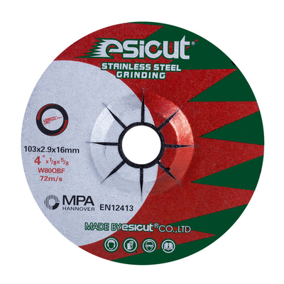 30 Grit To 600 Grit Flexible Green Grinding Disc 103mm*2.9mm*16m m